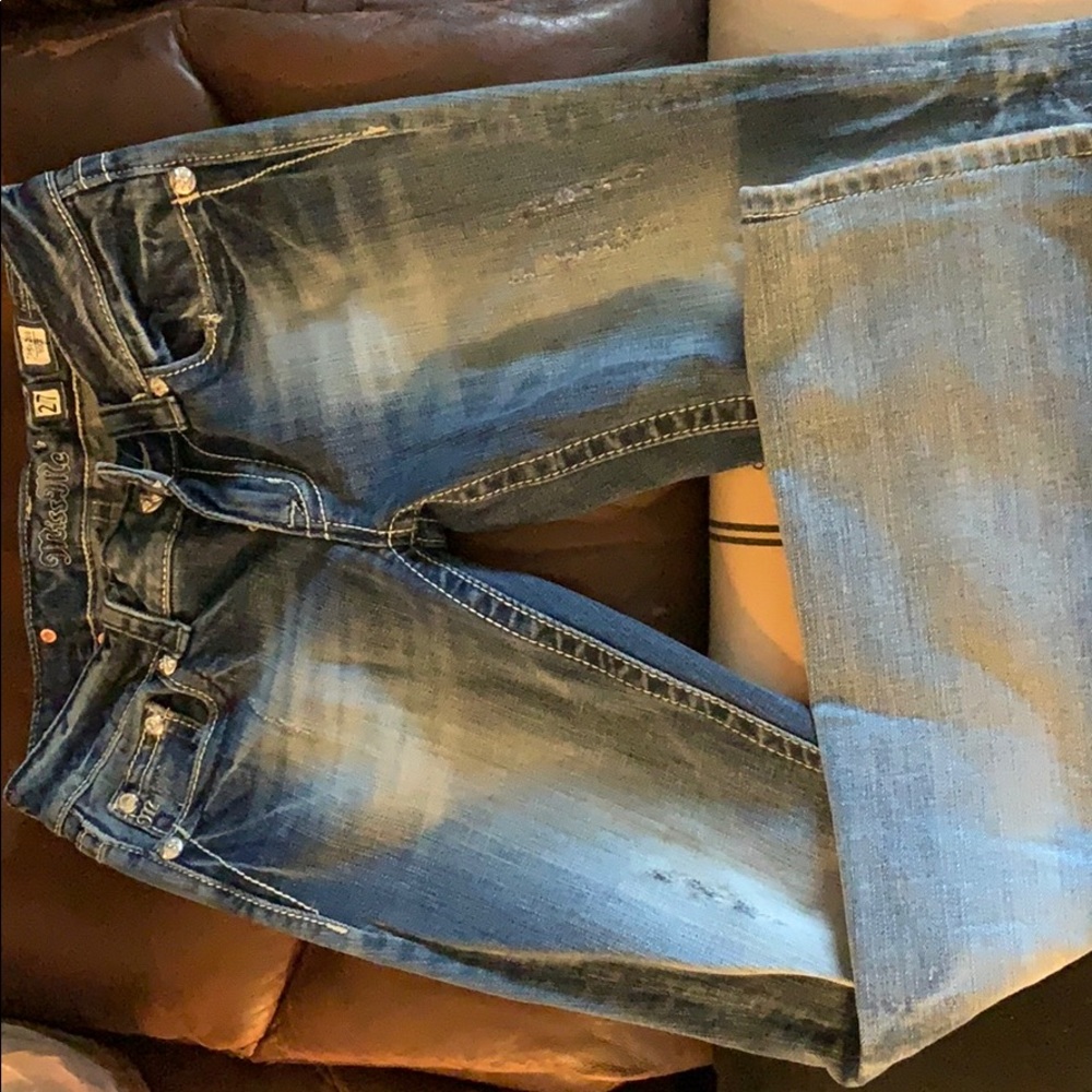 Medium wash miss me jeans